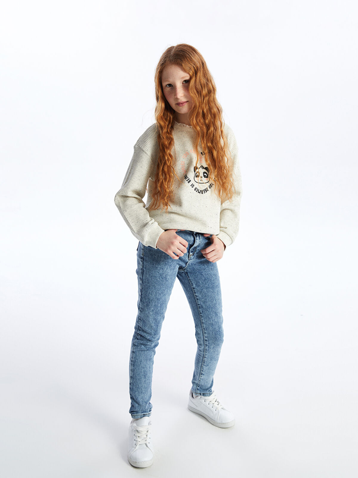 Mavi Skinny Fit Kız Çocuk Jean Pantolon