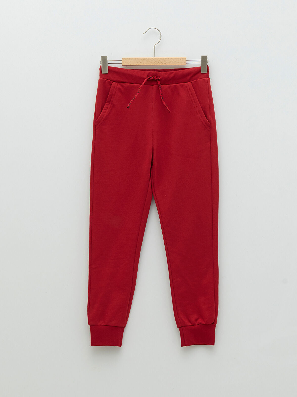 Kırmızı Beli Lastikli Erkek Çocuk Jogger Eşofman Altı