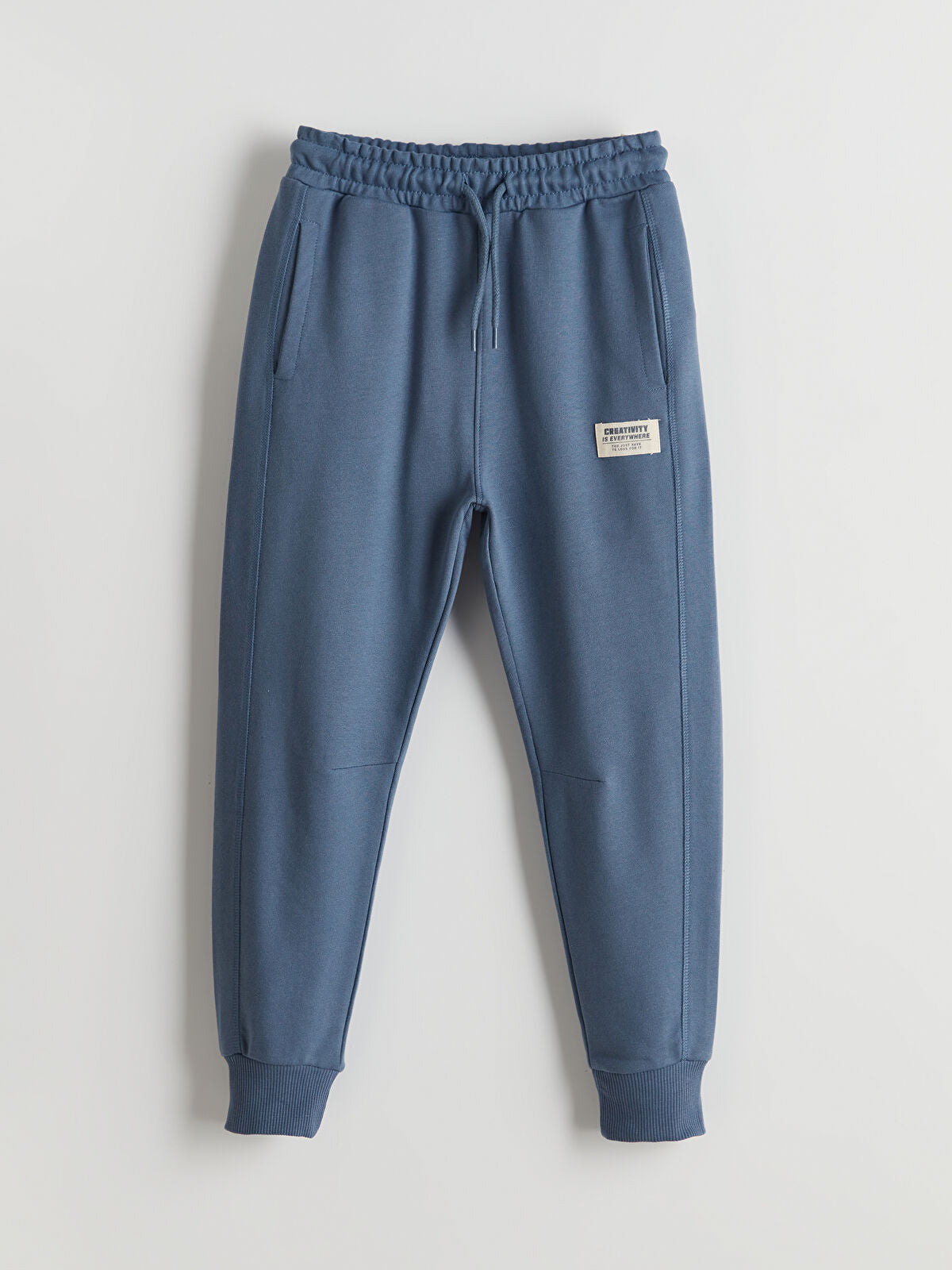 Mavi Beli Lastikli Erkek Çocuk Jogger  Eşofman Altı