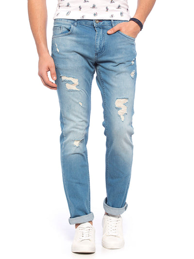 Açık İndigo Rodeo Jean Pantolon