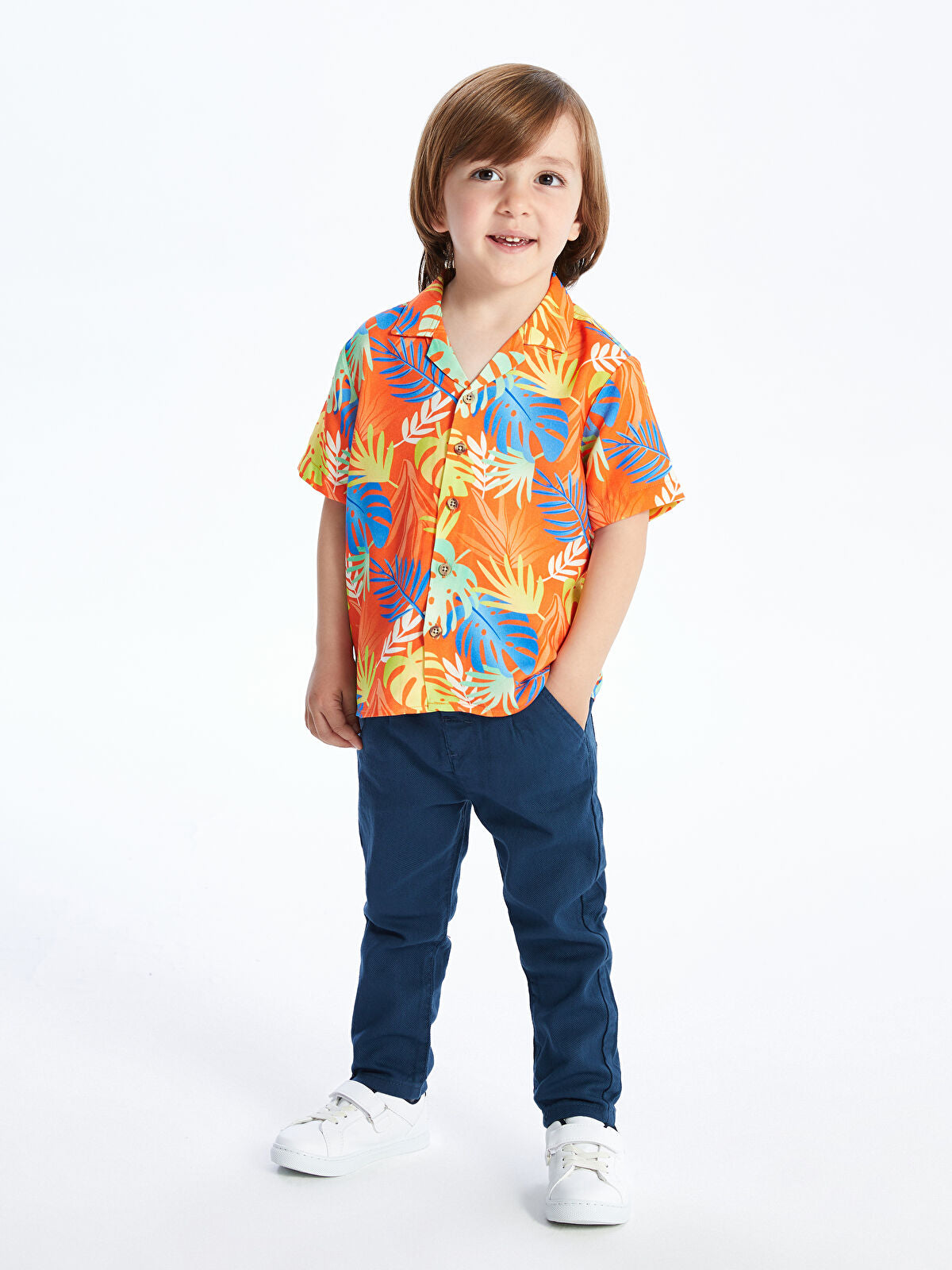 İndigo Basic Erkek Bebek Kemerli Pantolon