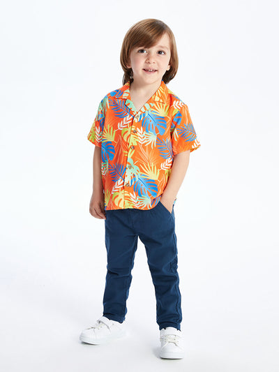 İndigo Basic Erkek Bebek Kemerli Pantolon