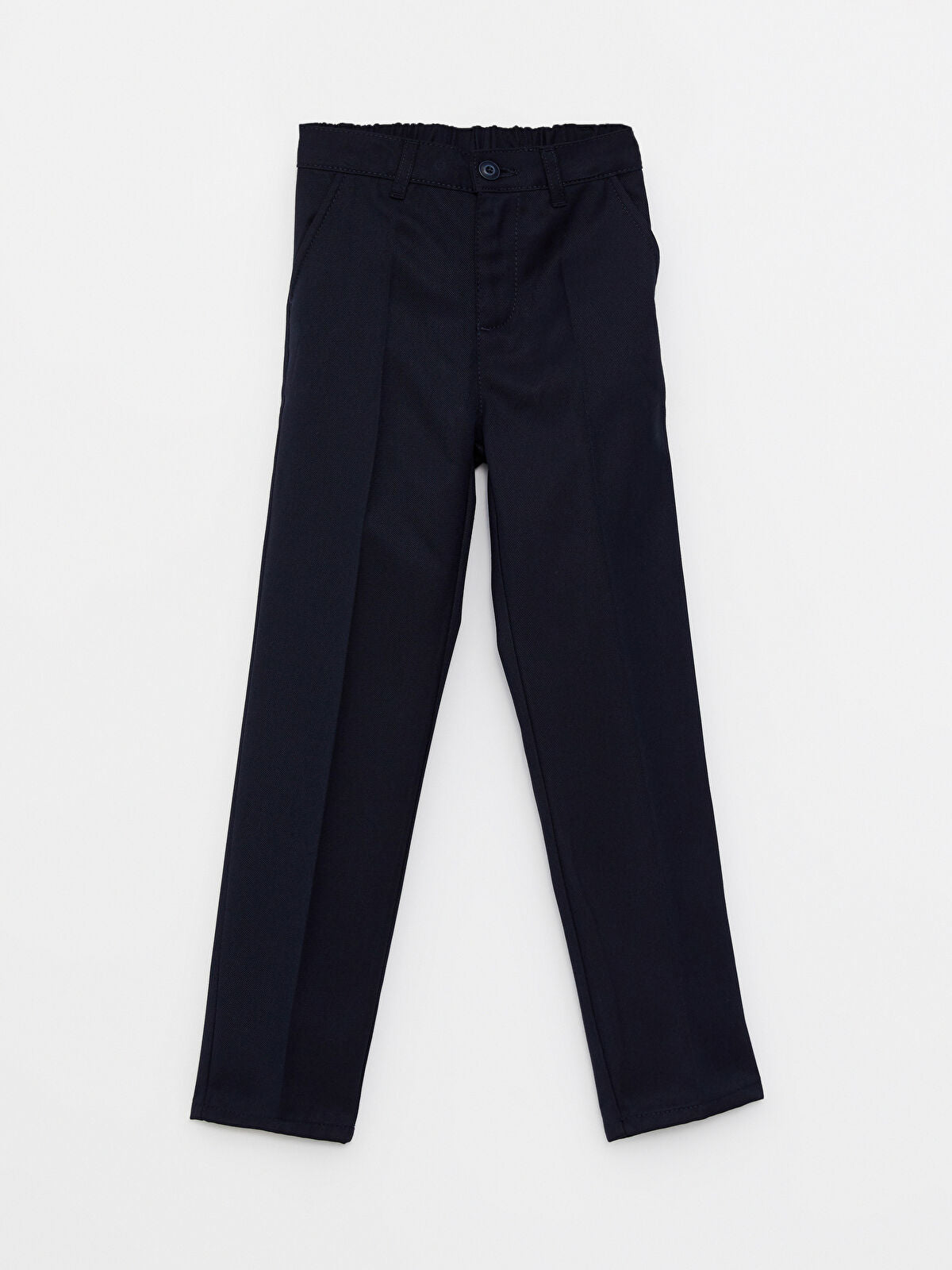 Lacivert Beli Lastikli Basic Gabardin Erkek Çocuk Pantolon