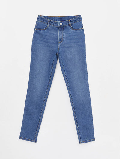 İndigo Skinny Fit Kız Çocuk Jean Pantolon