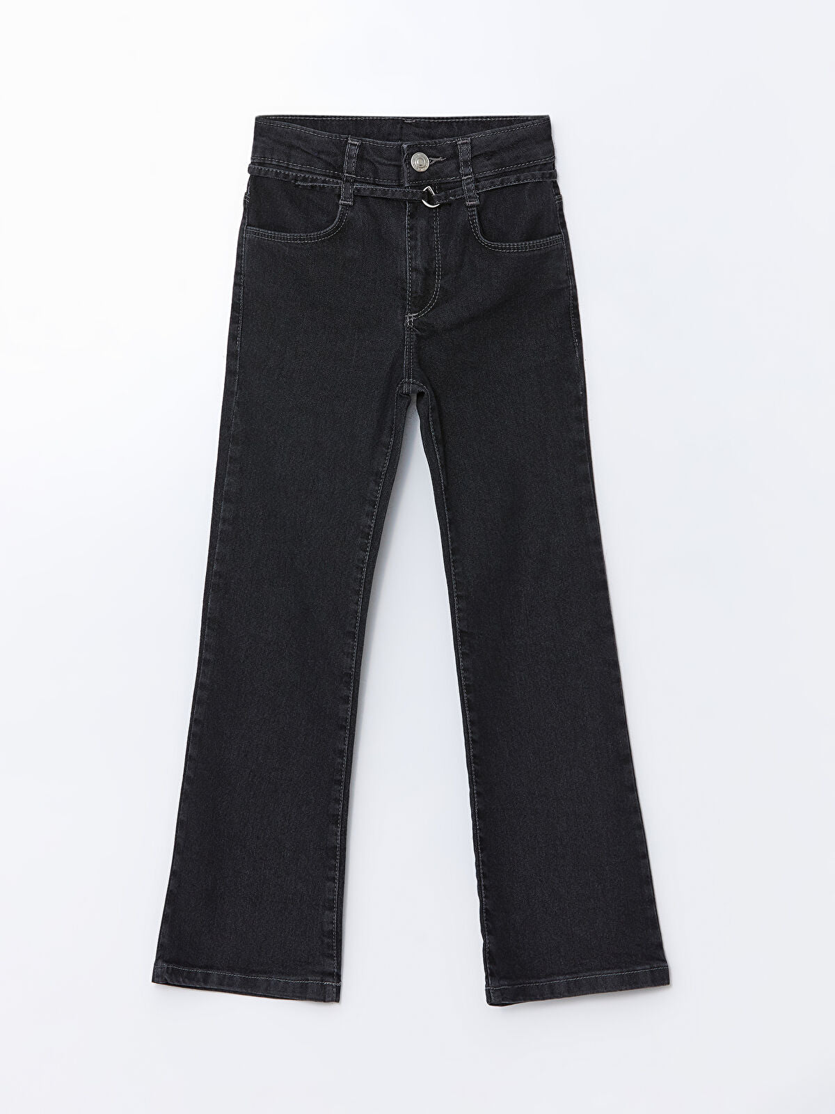 Karışık İspanyol Paça Kız Çocuk Jean Pantolon