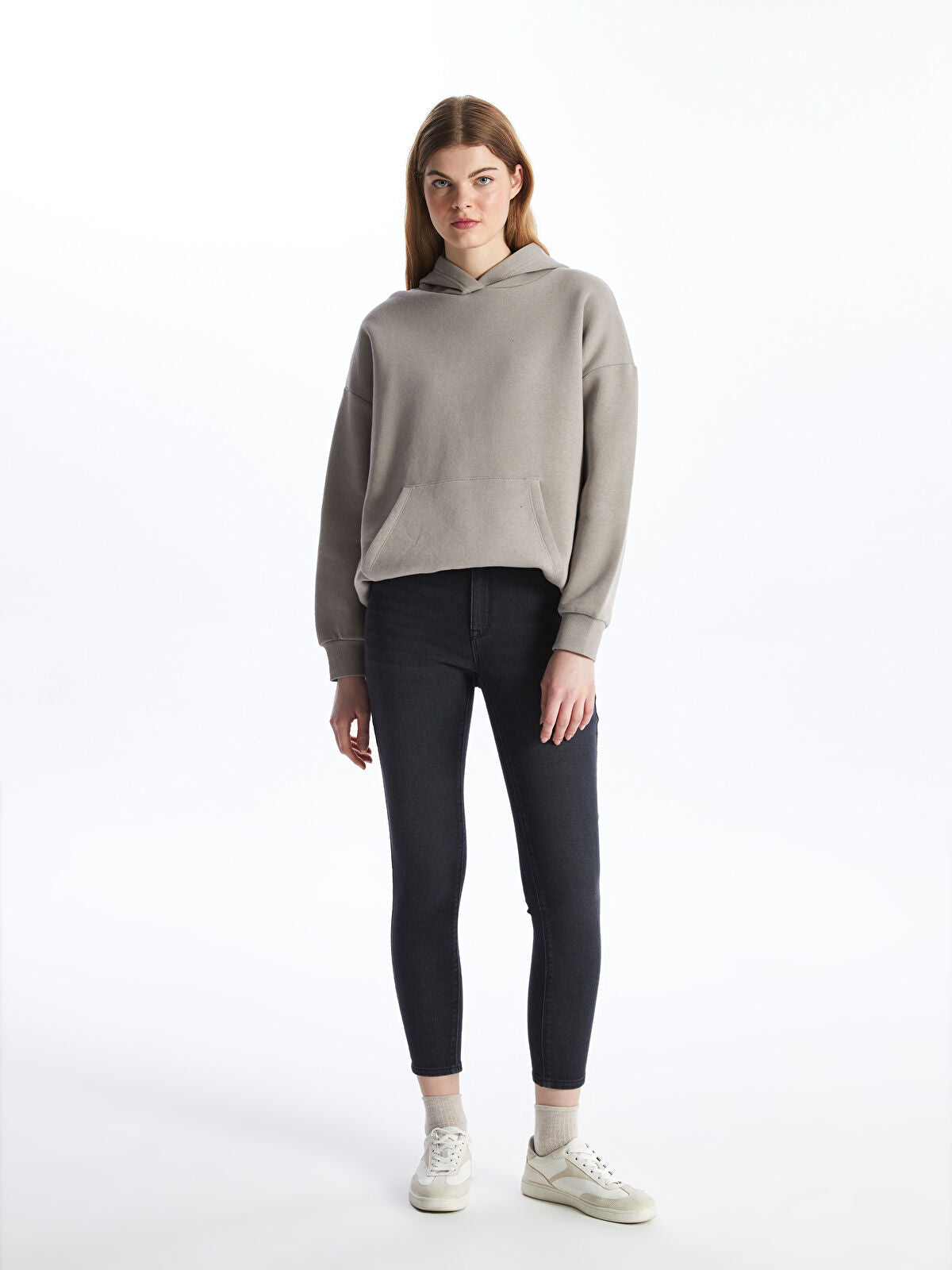 Gri Mercury Skinny Fit Kadın Jean Pantolon
