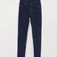 Mavi Beli Lastikli Super Skinny Fit Kız Çocuk Jean Pantolon
