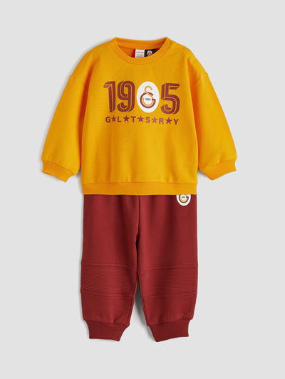 Turuncu Galatasaray Baskılı Erkek Bebek Eşofman Takım