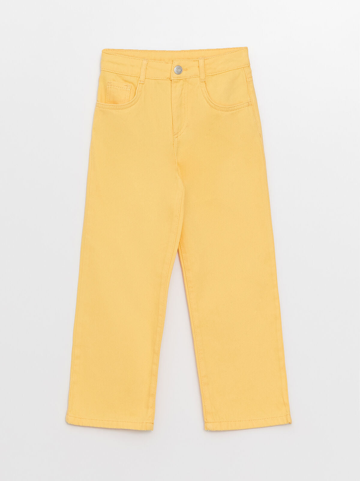 Turuncu Wideleg Kız Çocuk Jean Pantolon