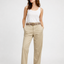 Xlove Bej Renk Kemerli Gabardin Pantolon